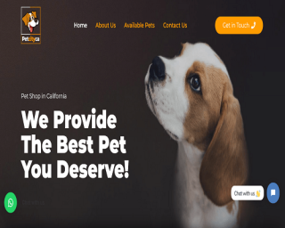 pet shop website